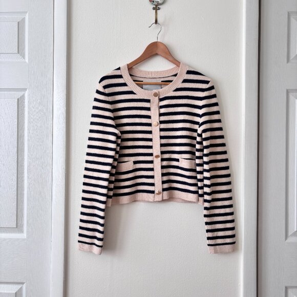 Anthropologie NVLT Striped Sweater Lady Jacket - Picture 2 of 6